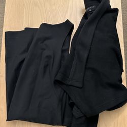 Womens Theory Black Dress Med And Blazer Size Small 
