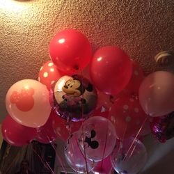 Minnie Mouse Helium Balloons 