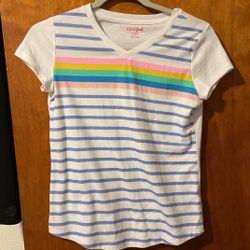 Multi Colored White T-Shirt