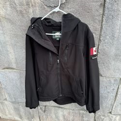 Roots Canada Jacket With Hoodie
