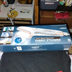 Fabric Steamer 3 In 1 Press & Iron  Leaves Clothes Perfectly Pressed