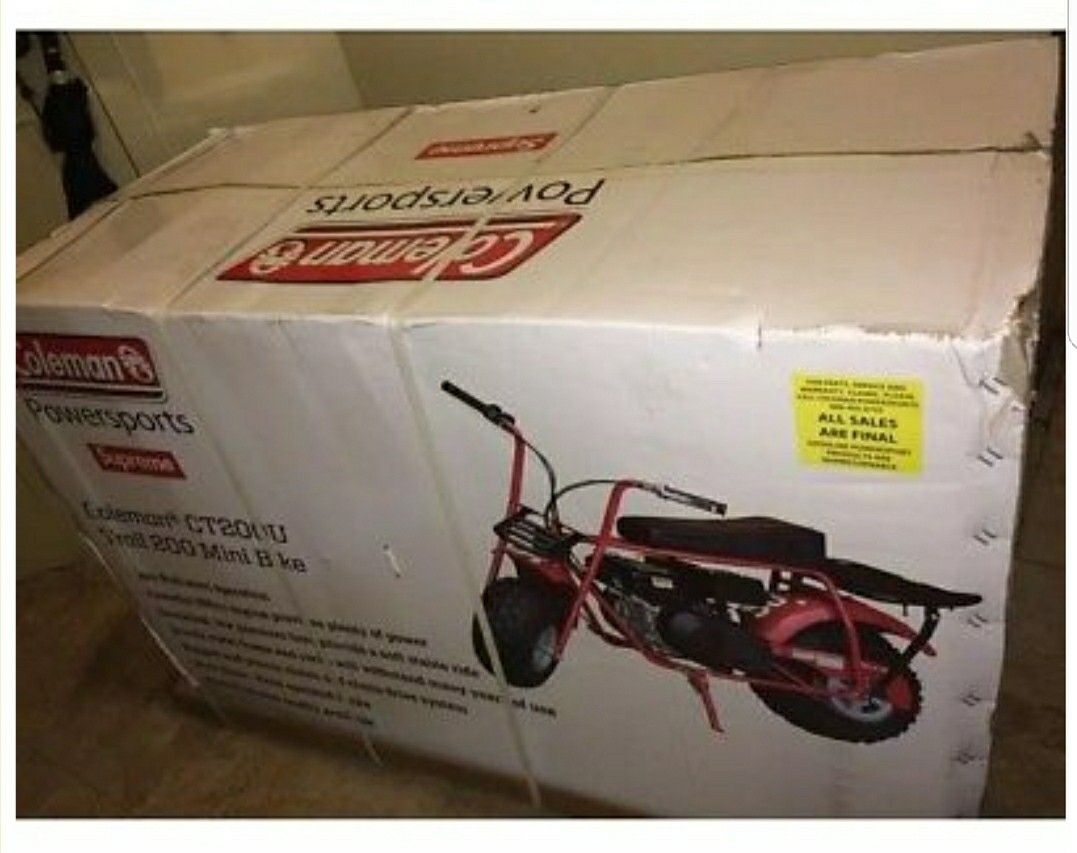 Supreme x Coleman CT200U Mini Bike SS17 LIMITED 100% Authentic New RED BOGO