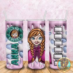 Disney Princes Starbucks 20oz Skinny Tumbler