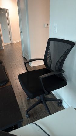 Furmax Office Chair Ergonomic Computer Desk Mesh Chair Mid Back Swivel Lumbar Support with Armrest