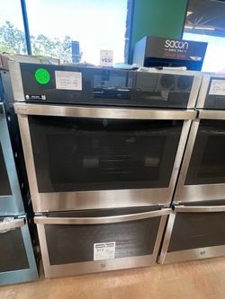GE Profile 30" Smart Built-In Convection Electric Double Wall Oven, Air Fry, 240V