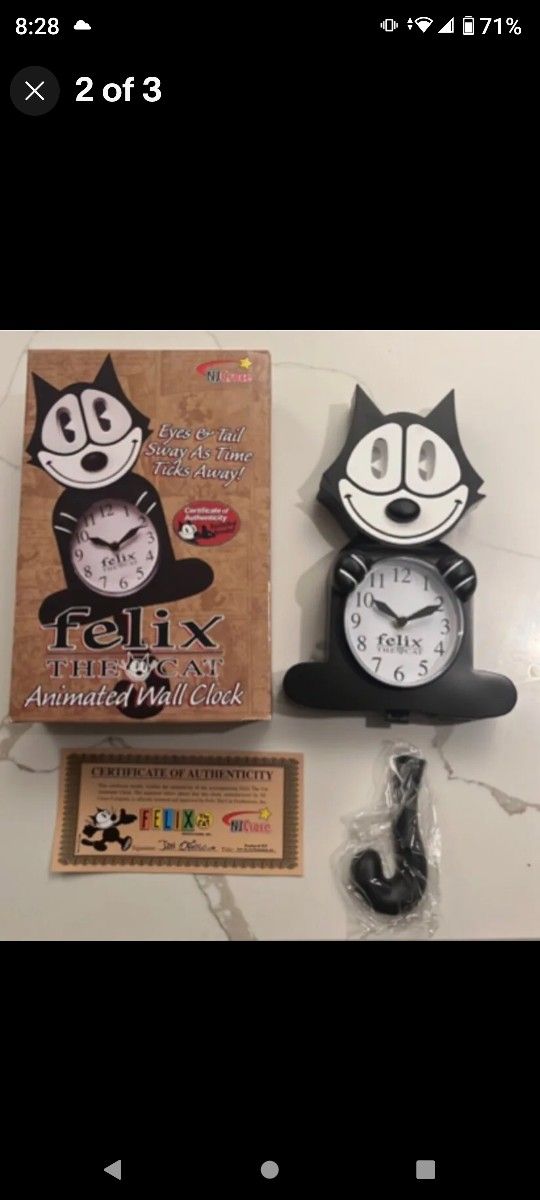 Felix Cat Wall Clock