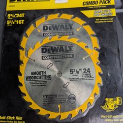 2 Pk DeWalt 5 3/8 Blades