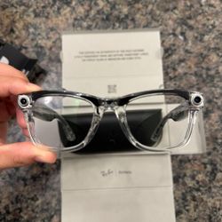 Ray-Ban Meta Wayfarer Gen 2 Limited Edition Transparent Clear/Ruby RW4014
