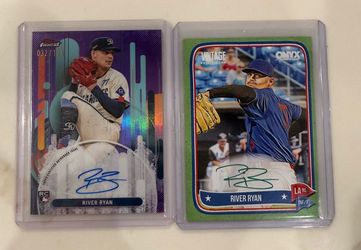 2025 Topps Finest Finest Autographs River Ryan RC /125 & Ryver Ryan RC Auto /50