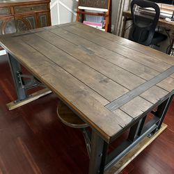 Beautiful Industrial Wood Table