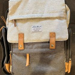 Eddie Bauer Cascade Back Pack Diaper Bag - Black/Gray