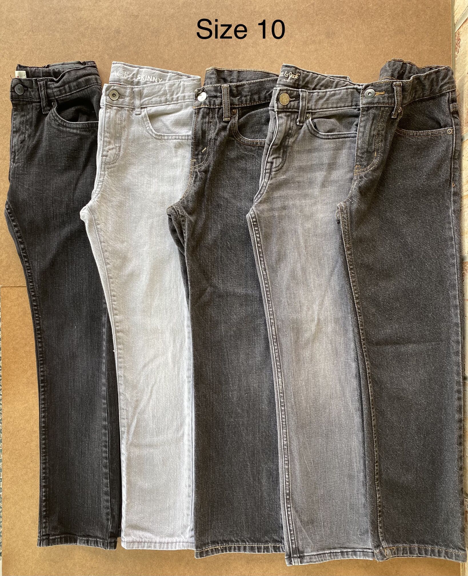 Size 10 - Boys Black & Gray Jeans (5)