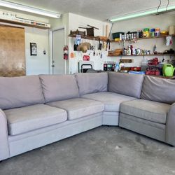 Pottery barn sectional couch 