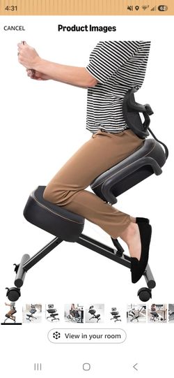 Ergonomic kneeling chair