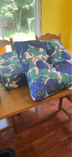 Floral Chair Cushions Set of Two