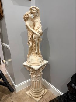 Large sculpture and base