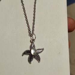 starfish moonstone necklace 