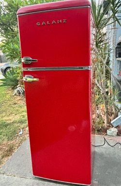 Red refrigerator
