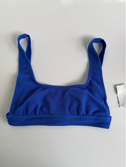 Blue Bikini Swim Top
