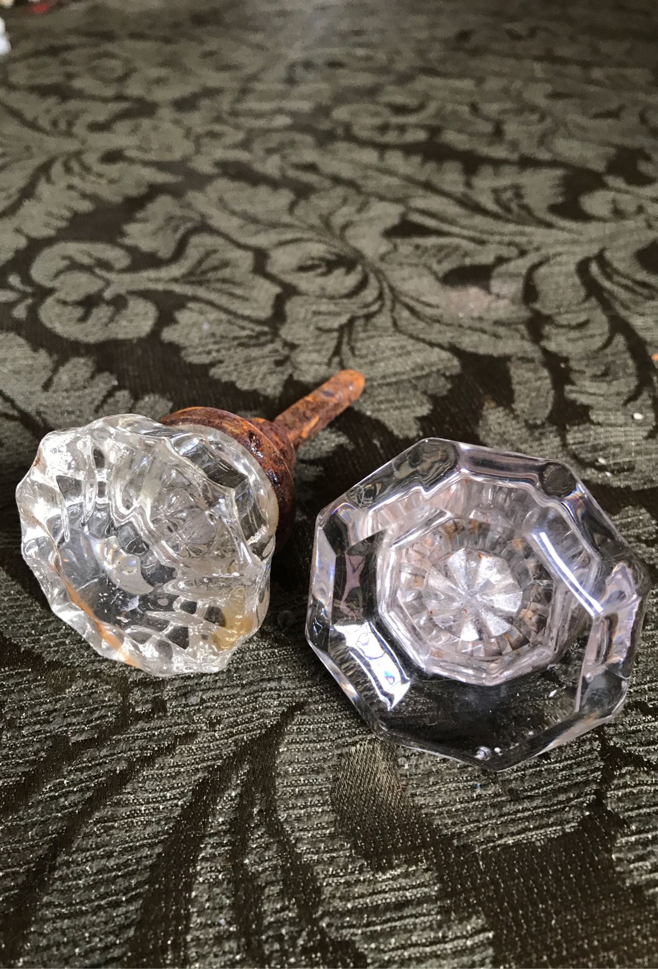 Antique glass door knobs 1920s