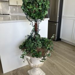 Tall Topiary with Urn and Optional Lights