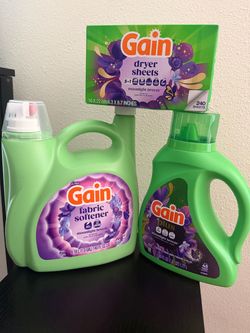 Gain Laundry Bundle (detergent / softener / dry sheets)