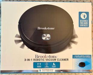 Brand NEW! Brookstone 3-IN-1 Robotic ‘Hard Surface’ Vacuum