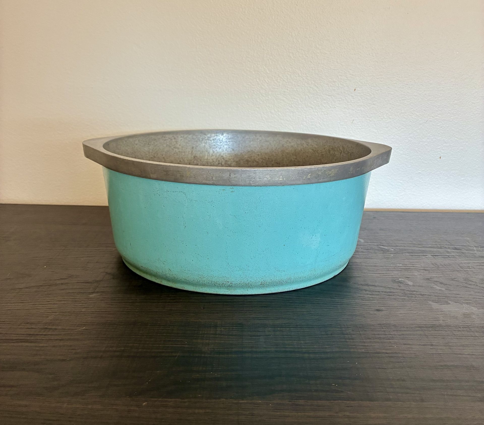 Vintage Club Brand Aluminum Aqua Turquoise Dutch Oven 4-Quart Stock Pot