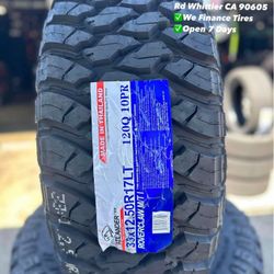 33x12.50R17 LT ATLANDER MUD TERRAIN New Set of Tires Installed and Balanced Set de Llantas Nuevas Instaladas y Balanceadas