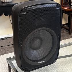 Portable 15-Inch Amplified PA DJ Speaker System Support Bluetooth USB SD Playback FM Radio LED Light Remote Speaker Stand Suitable For Church Live Ban
