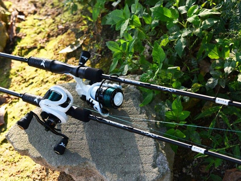 KastKing Crixus Fishing Rod and Reel Combo, Baitcasting Combo , IM6 Graphite Blank Rods,SuperPolymer Handle