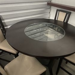 Dining room table and chairs