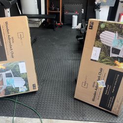 wooden adirondack chairs Set Of 2