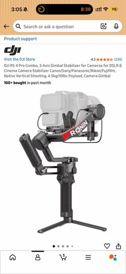 DJI RONIN RS4 Pro + Lidar + Raveneye + extras!