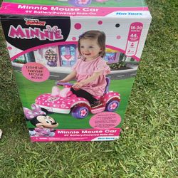 Disney Junior Minnie Mouse Car Battery Powered On 6v