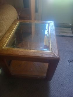 Glass End Table Good Condition For Free