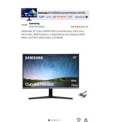 Samsung curved Monitor 32”