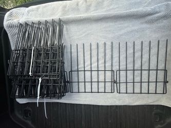 Over 20 feet of 13 in. Metal No Dig Garden Fence Animal Barrier Gap Dog Blocker for Garden and Patio 20 panels
