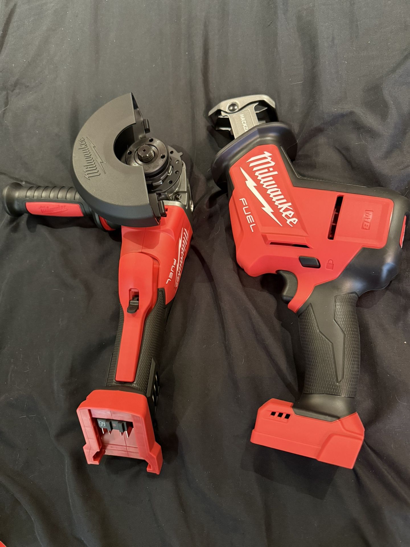 Milwaukee Fuel Grinder and Hackzall