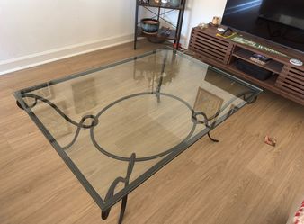 Cast Iron and Glass Table