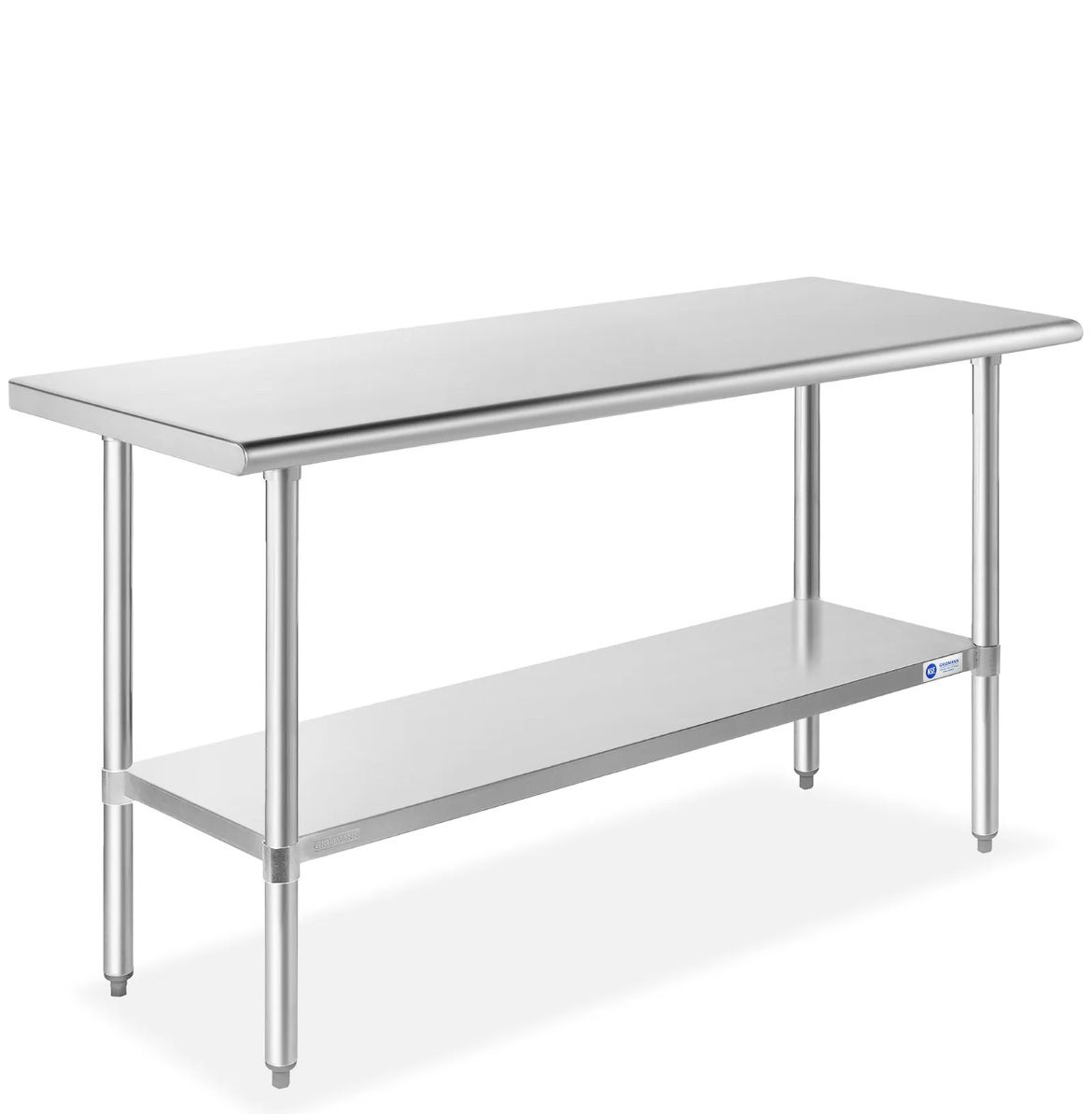 New NSF Commercial  60" Kitchen Work Table Stainless Steel Heavy Duty Food Prep Table 
