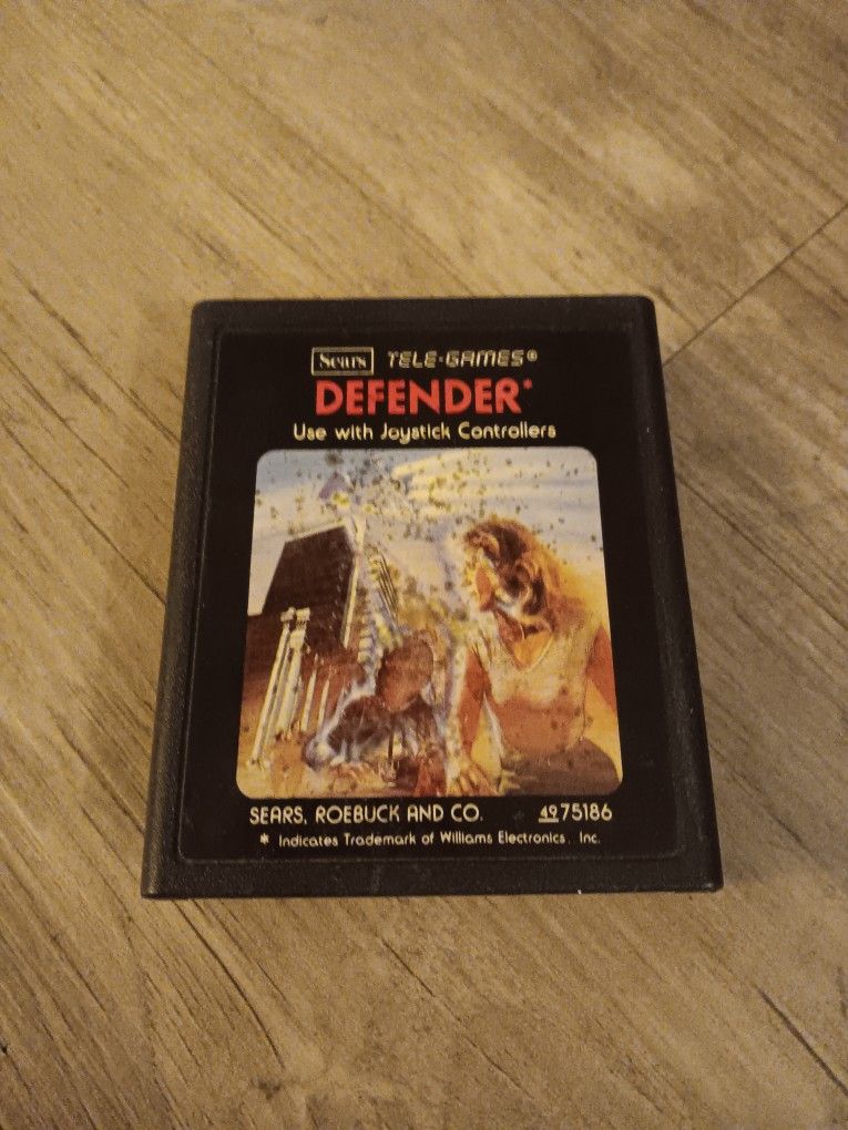 Defender (Atari 2600, 1982) Cart Only