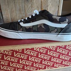 (NEW) Washed Duck Camo Black Vans