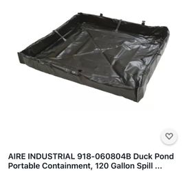 Aire  Industrial duck pond portable containment, (contact info removed)04B