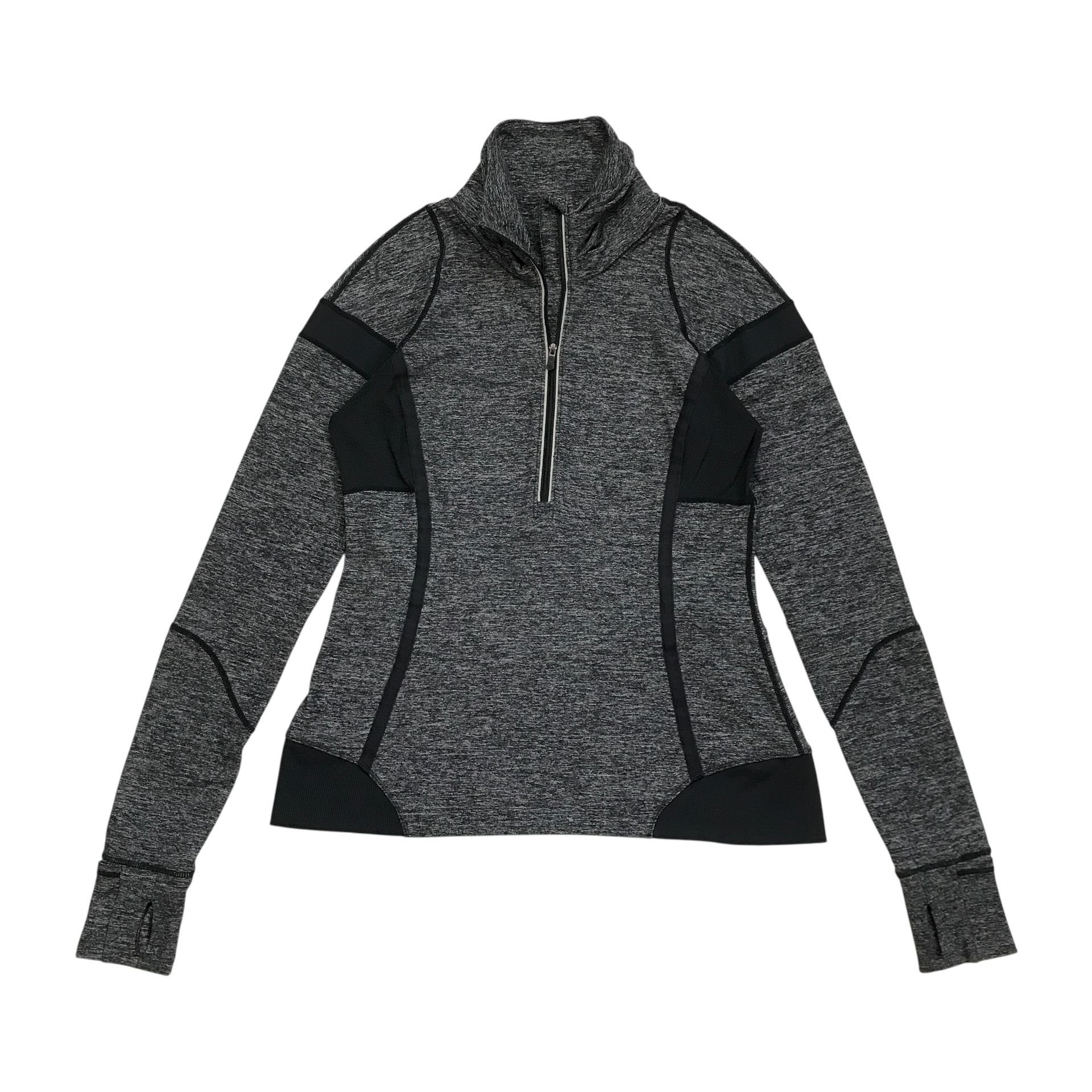 Lululemon Run Pace Setter Pullover Sz 10 Gray Your Heart Out Sweater Sweatshirt