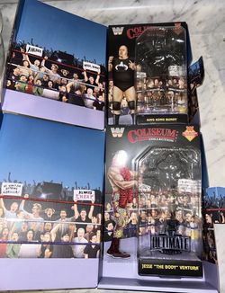 WWE Mattel Ultimate Coliseum Collection 8 Bundy Ventura RARE Black Card BOXES