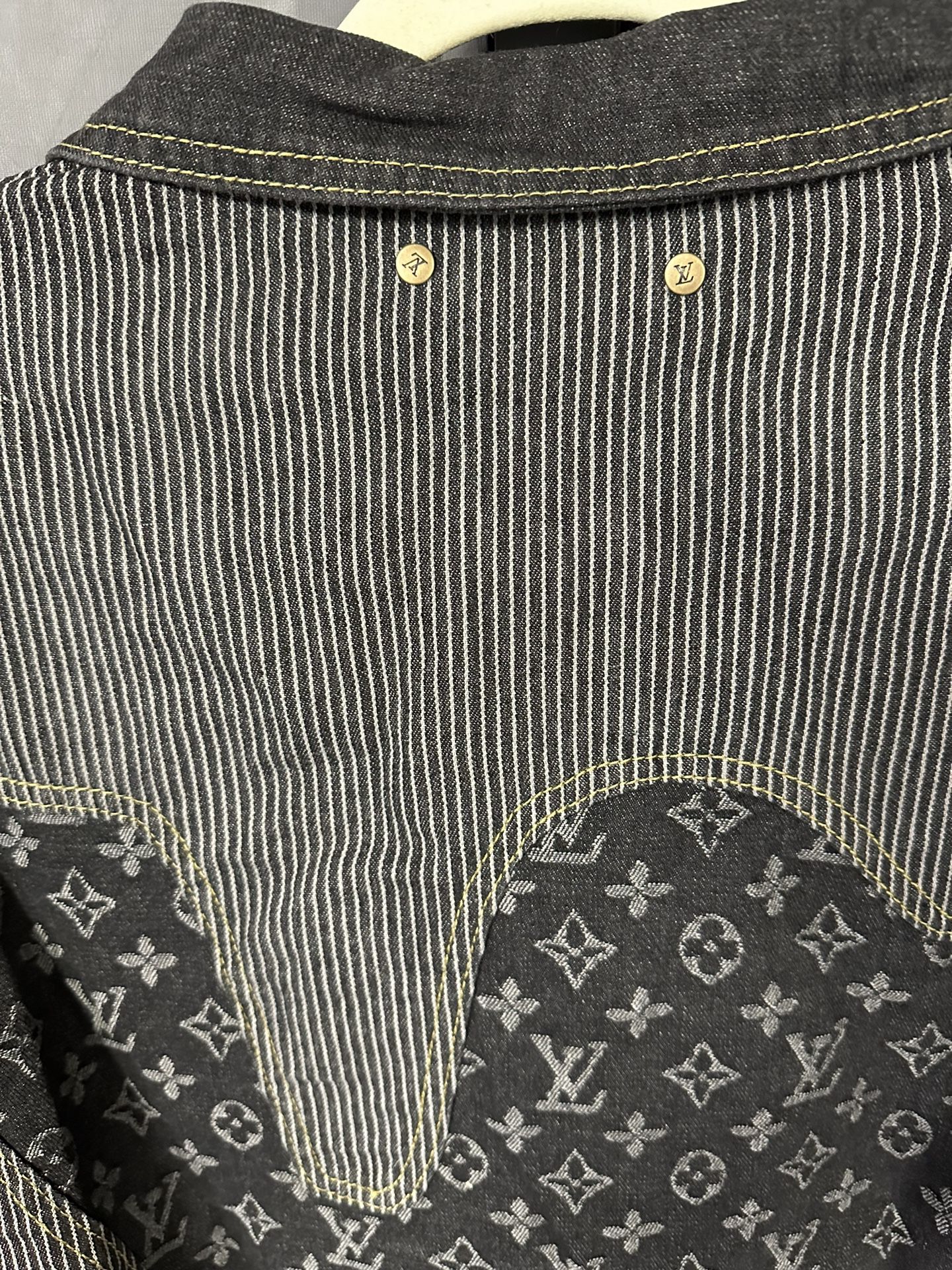 Louis Vuitton Nigo Denim Jacket Grey 52 for Sale in Los Angeles, CA -  OfferUp