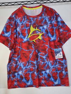 Loco Skailz Short Sleeve Performance Fishing Shirt Mens Size XL 