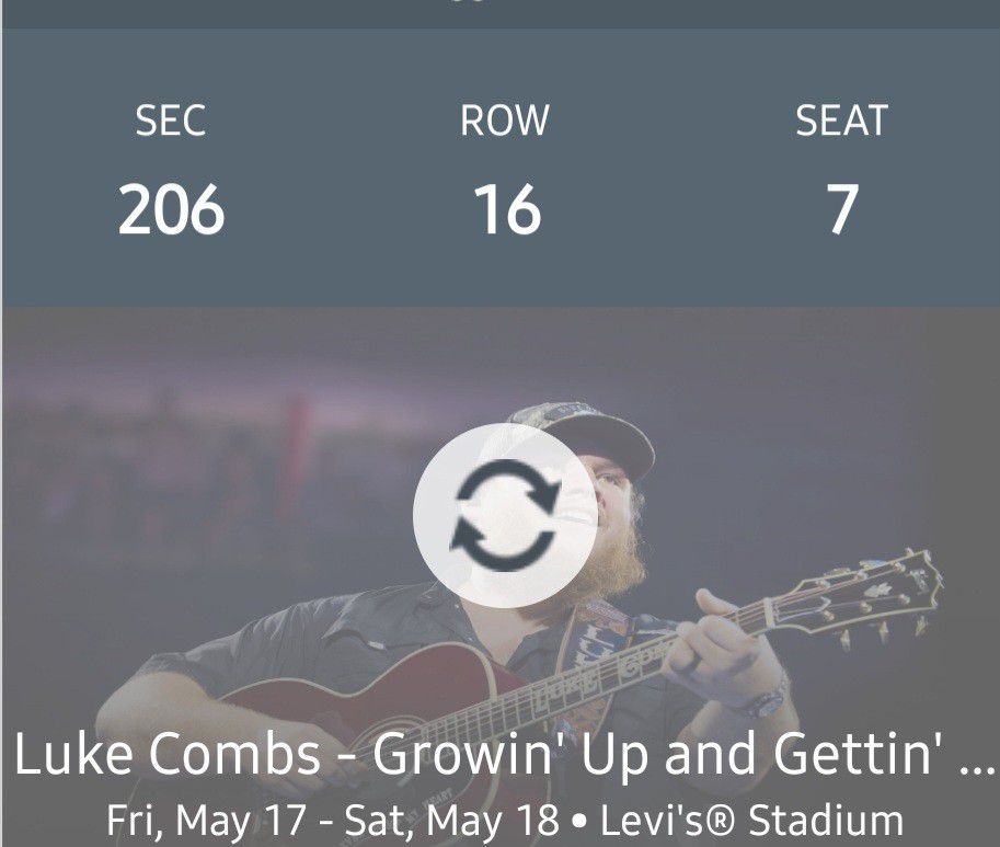 Luke Combs Concert Tickets - 2 Tickets/2 Nights