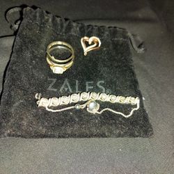 Zales Wedding Ring And Bracelet 